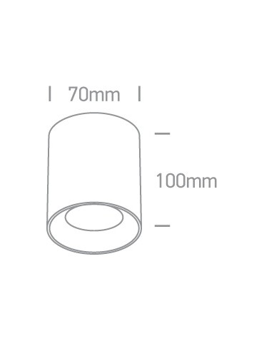 One Light LAWRIO ceiling 10W GU10 white-brass 12105AL/W/BS - product 2