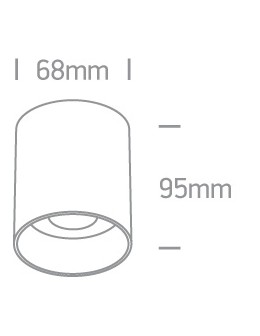 One Light MUZAKI sufitowa 10W GU10 biały  12105N/W/W - produkt 2