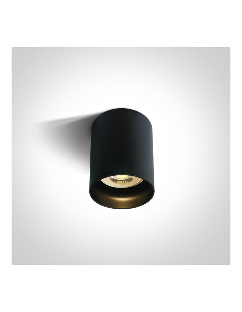 One Light MUZAKI sufitowa 10W GU10 czarny  12105N/B/B