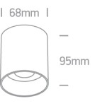 Small ceiling lamps - One Light MUZAKI ceiling 10W GU10 black 12105N/B/B. - product 2