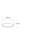 Small ceiling lamps - One Light NIKO ceiling 20W 3000K-4000K-5000K black 12120M/B/V. - product 2