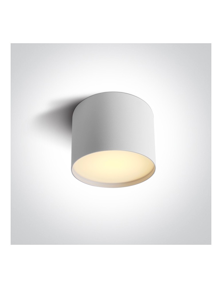Small ceiling lamps - One Light NIKO ceiling 9W 3000K-4000K-5000K white 12109M/W/V. - product kolory-swiatla.pl 1