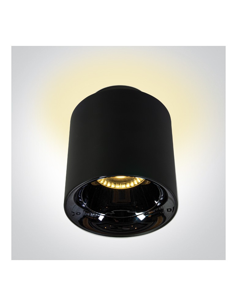 One Light OLA sufitowa 10W+2W 3000K czarny  12112A/B/W