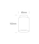 Small ceiling lamps - One Light OLA ceiling light 10W+2W 3000K black 12112A/B/W - product 2