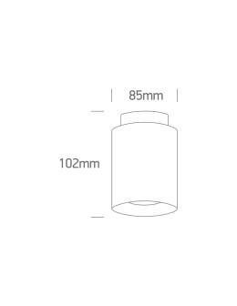 One Light OLA ceiling light 10W+2W 3000K black 12112A/B/W - product 2