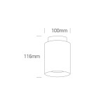 Small ceiling lamps - One Light OLA ceiling light 18W+2W 3000K white 12120A/W/W - product 2