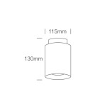 Small ceiling lamps - One Light OLA ceiling light 26W+2W 3000K black 12128A/B/W - product 2