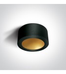 Small ceiling lamps - One Light OLTU 2 ceiling 16W 3000K black-brass 12116FD/B/BS - product 1