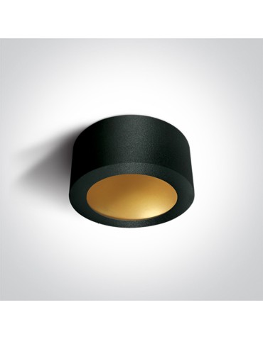 One Light OLTU 2 ceiling 16W 3000K black-brass 12116FD/B/BS