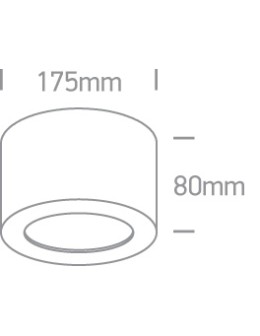 One Light OLTU 2  sufitowa 16W 3000K czarny-mosiężny  12116FD/B/BS - produkt 2
