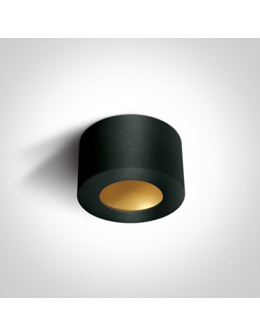 One Light OLTU ceiling OLTU 8W 3000K black-brass 12108FD/B/BS