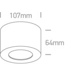 Adjustable ceiling lamps - spots - One Light OLTU ceiling OLTU 8W 3000K black-brass 12108FD/B/BS - product 2