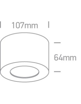 One Light OLTU sufitowa 8W 3000K czarny-mosiężny 12108FD/B/BS - produkt 2