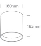 One Light OROF C sufitowa 40W 3000K biały IP65 67516C/W/W