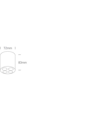 One Light PICO H sufitowa 10W 3000K biały  12110H/W/W - produkt 2