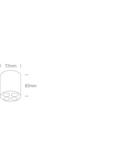 One Light PICO H sufitowa 10W 3000K biały  12110H/W/W - produkt 2