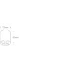 One Light PICO H sufitowa 10W 3000K czarny  12110H/B/W