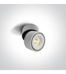 One Light PSARU sufitowa 8W 3000K-3500K-4000K biały  12108LA/W/V