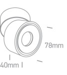 Spotlight ceiling lamps - One Light PSARU ceiling 8W 3000K-3500K-4000K white 12108LA/W/V. - product 2