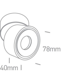 One Light PSARU sufitowa 8W 3000K-3500K-4000K biały  12108LA/W/V - produkt 2