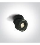 Spotlight ceiling lamps - One Light PSARU ceiling 8W 3000K-3500K-4000K black 12108LA/B/V. - product 1