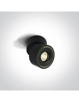One Light PSARU sufitowa 8W 3000K-3500K-4000K czarny  12108LA/B/V