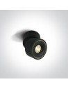One Light PSARU sufitowa 8W 3000K-3500K-4000K czarny  12108LA/B/V