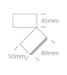 One Light RIMI sufitowa 15W 3000K czarny  12115G/B/W