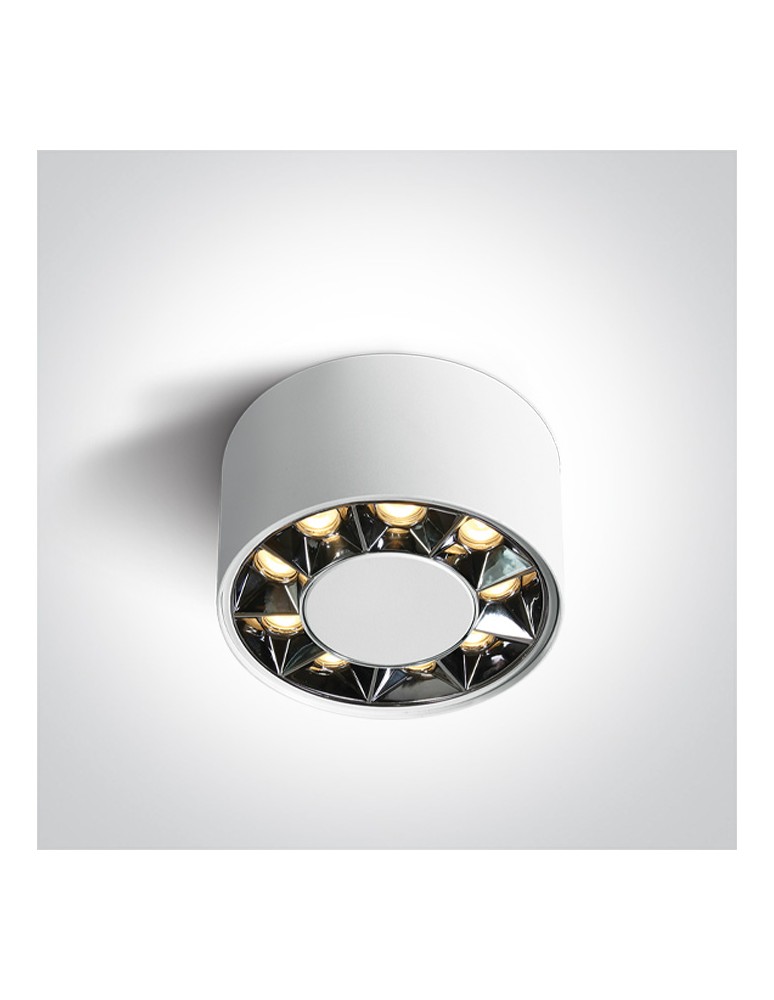 One Light TUBOS 100 sufitowa 12W 3000K biały  12112X/W/W