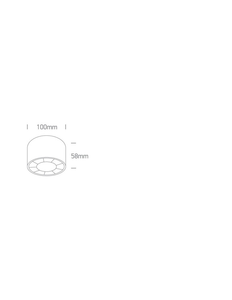 Small ceiling lamps - One Light TUBOS 100 ceiling 12W 3000K white 12112X/W/W. - product kolory-swiatla.pl 2