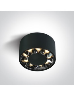 One Light TUBOS 100 ceiling 12W 3000K black 12112X/B/W.