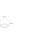 Small ceiling lamps - One Light TUBOS 100 ceiling 12W 3000K black 12112X/B/W. - product 2