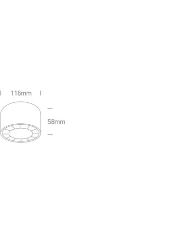 One Light TUBOS 116 ceiling 20W 3000K white 12120X/W/W. - product 2