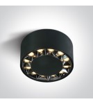 One Light TUBOS 116 sufitowa 20W 3000K czarny  12120X/B/W