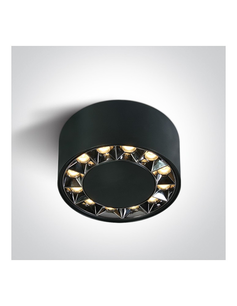 One Light TUBOS 116 sufitowa 20W 3000K czarny  12120X/B/W