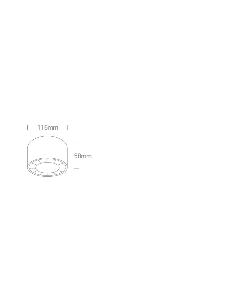 Small ceiling lamps - One Light TUBOS 116 ceiling 20W 3000K black 12120X/B/W. - product kolory-swiatla.pl 2