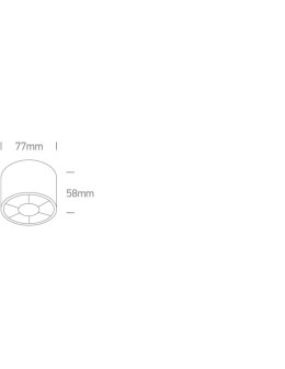 One Light TUBOS 77 ceiling 6W 3000K black 12106X/B/W. - product 2