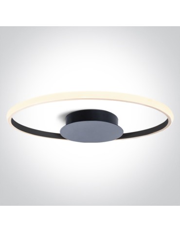 One Light MER 2 sufitowa 20W 3000K Triac czarny  63154B/B/W