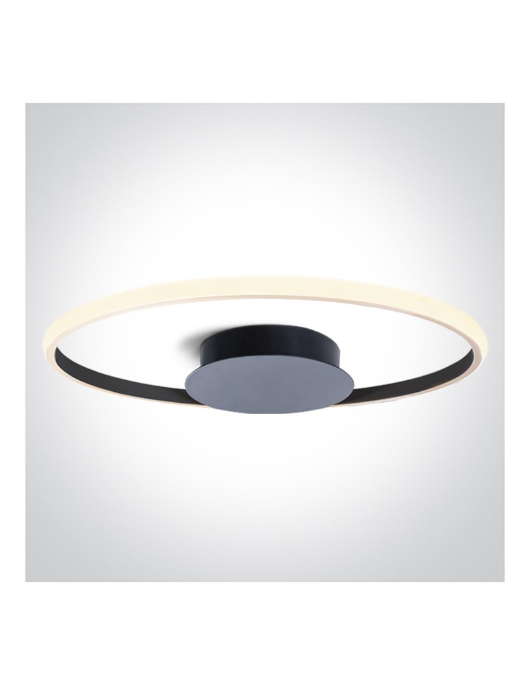 Ring ceiling lamps - One Light MER 2 ceiling 20W 3000K Triac black 63154B/B/W - product kolory-swiatla.pl 1