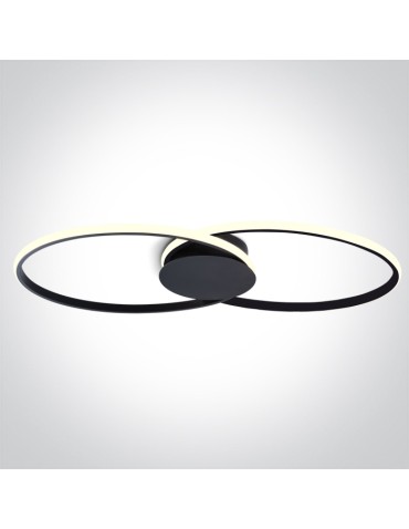 One Light MER 3 sufitowa 40W 3000K Triac czarny  63154C/B/W