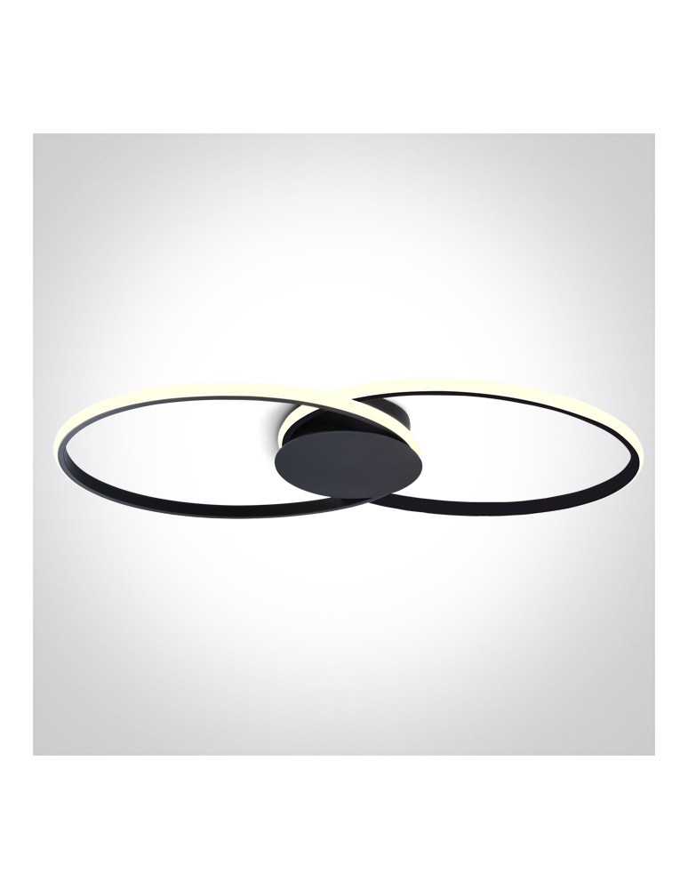 One Light MER 3 sufitowa 40W 3000K Triac czarny  63154C/B/W