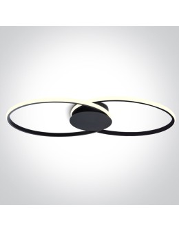 One Light MER 3 sufitowa 40W 3000K Triac czarny  63154C/B/W