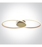 Ring ceiling lamps - One Light MER 3 ceiling 40W 3000K Triac champagne 63154C/CH/W - product 1