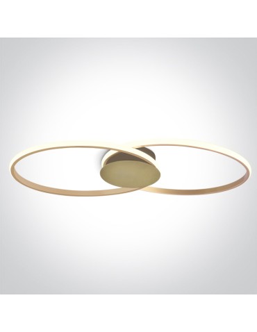 One Light MER 3 sufitowa 40W 3000K Triac szampański  63154C/CH/W