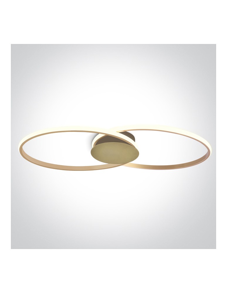 One Light MER 3 sufitowa 40W 3000K Triac szampański  63154C/CH/W