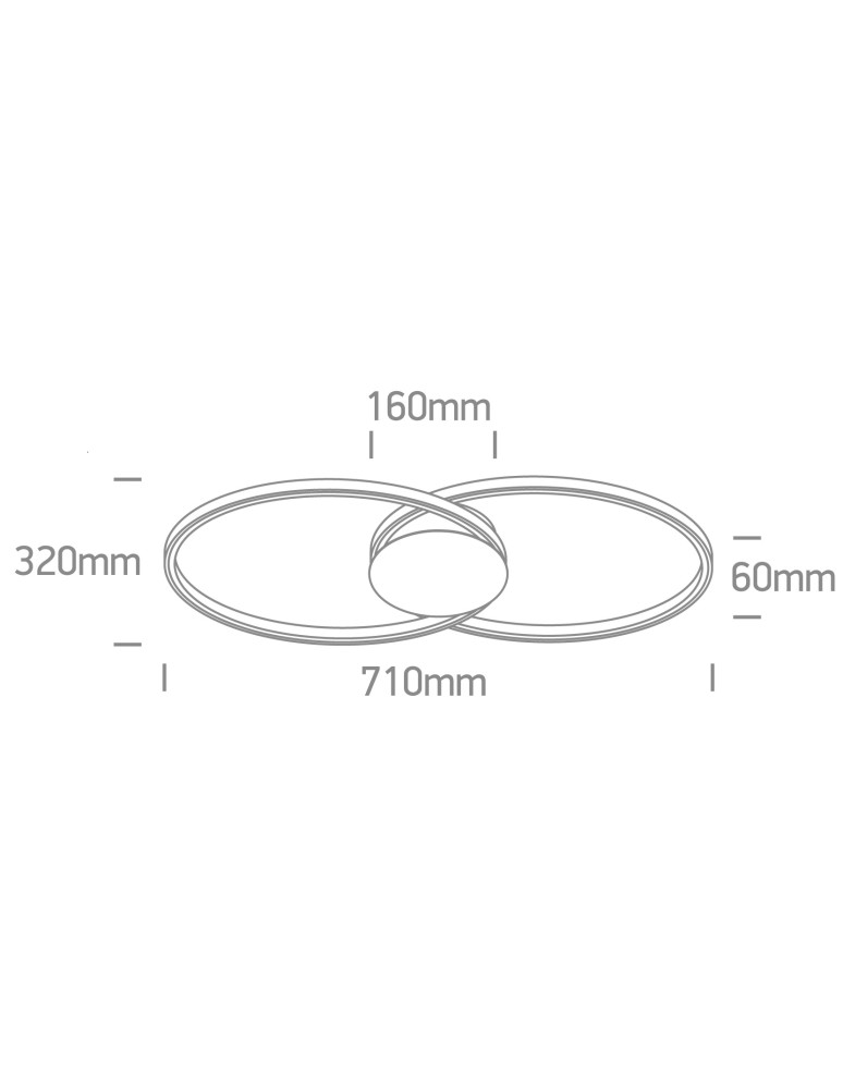 Ring ceiling lamps - One Light MER 3 ceiling 40W 3000K Triac champagne 63154C/CH/W - product kolory-swiatla.pl 2