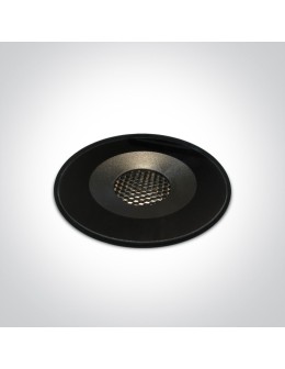 One Light BALEZI wpust dogruntowy 6W 3000K czarny IP67 69060/B/W