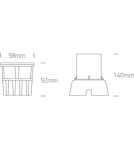 LED overhead lights - One Light BALEZI ground recessed 6W 3000K black IP67 69060/B/W. - product 3