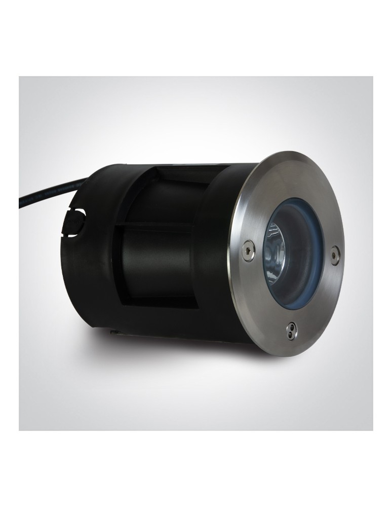 LED overhead lights - One Light DARIO 3W 3000K steel IP67 69072/W recessed ground drain. - product kolory-swiatla.pl 2