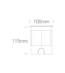 One Light DARIO wpust dogruntowy 3W 3000K stalowy IP67 69072/W